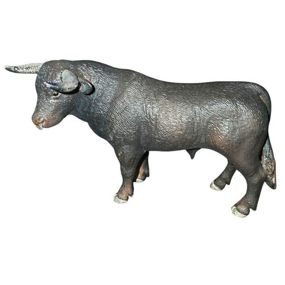 Schleich Black Bull w/Nose Ring 2012 Retired‎ Farm Figure D-73527 - Picture 1 of 6